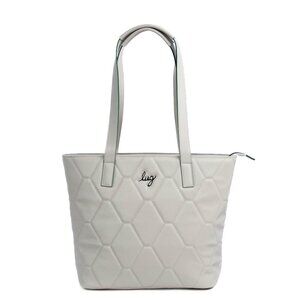 LUG Paddock Satin Luxe VL (Vegan Leather) Tote / Shoulder Bag - Pebble